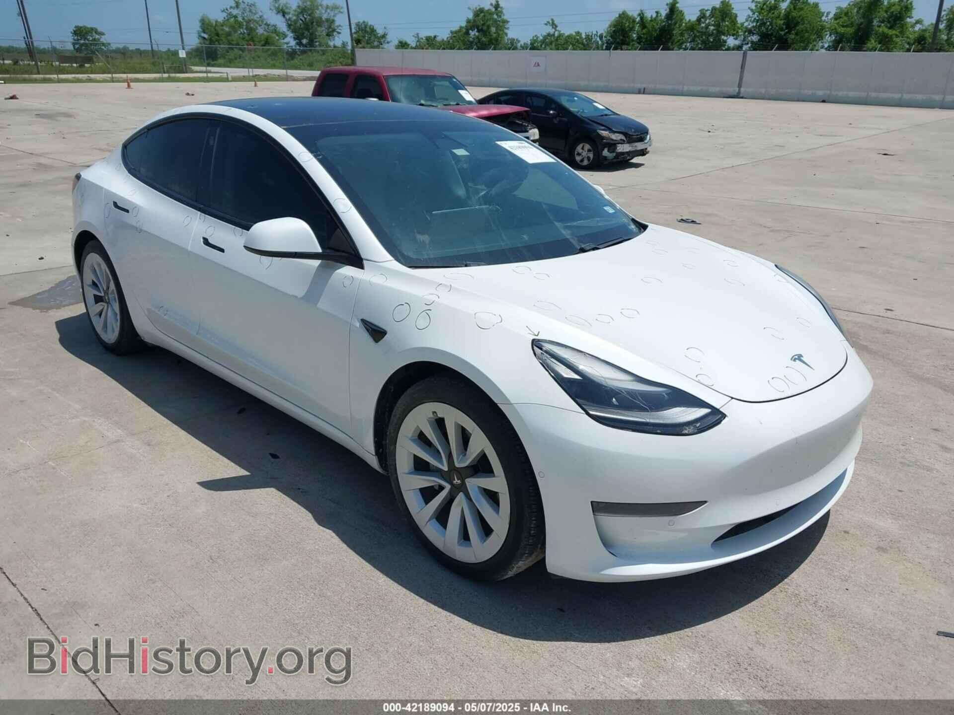 Photo 5YJ3E1EA2MF020585 - TESLA MODEL 3 2021