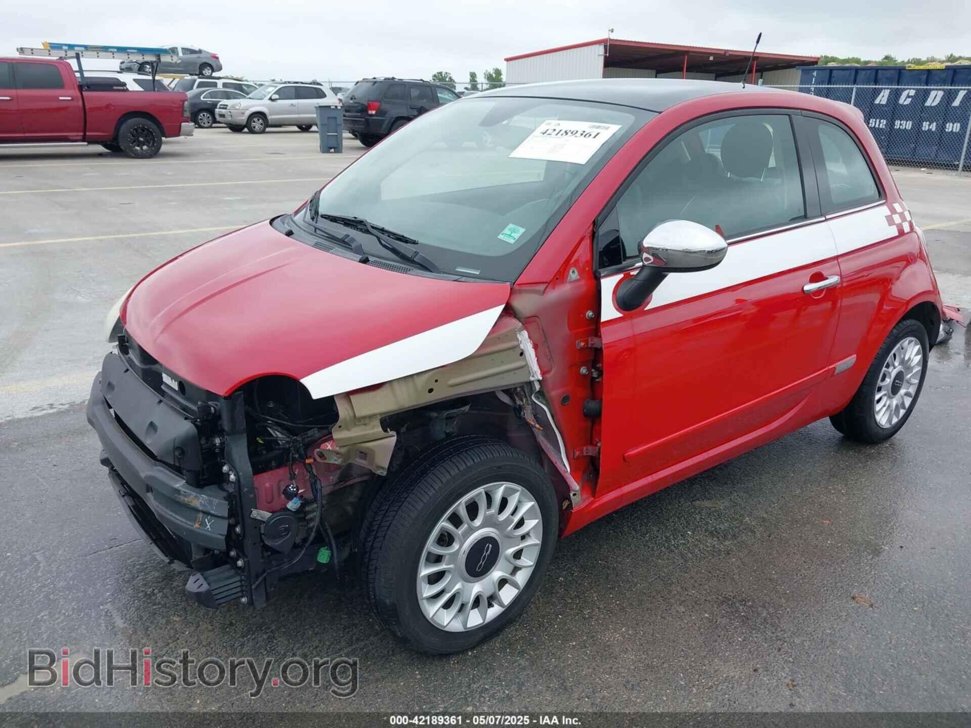2012 FIAT 500 - VIN: 3C3CFFCR9CT176517 - Фото 2