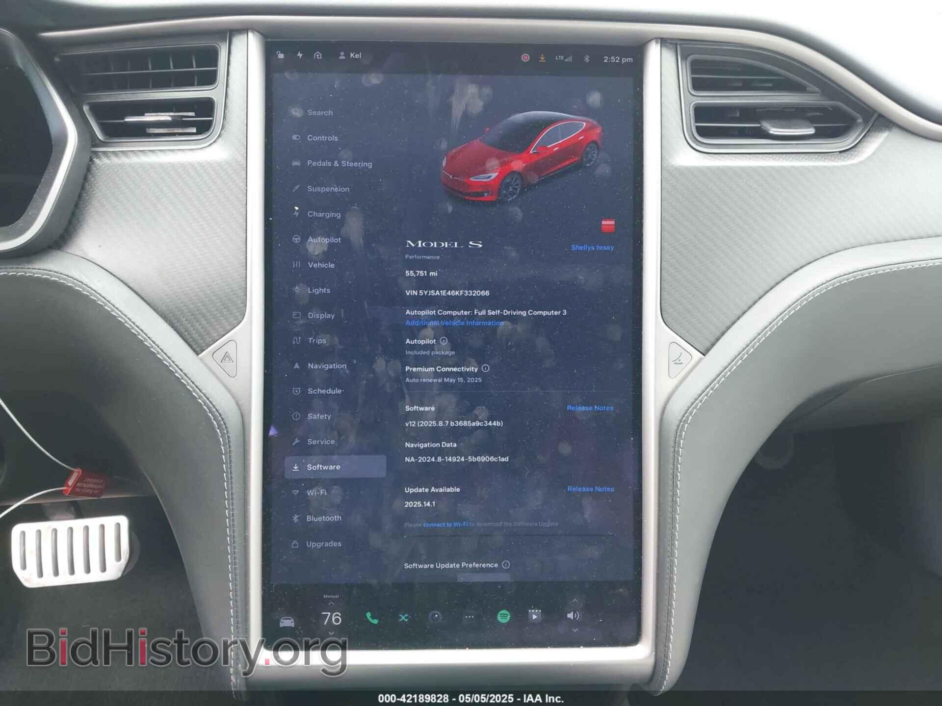 2019 TESLA MODEL S - VIN: 5YJSA1E46KF332066 - Photo 7