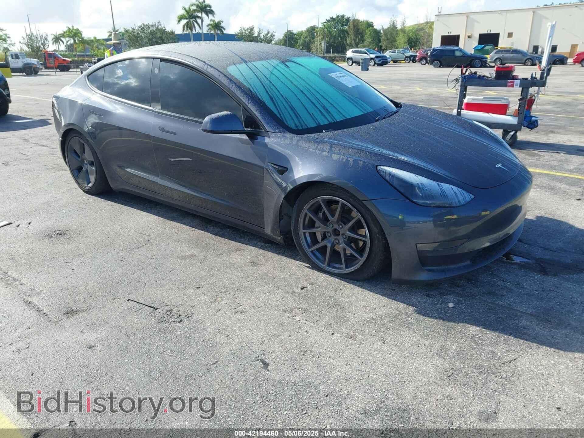 Photo 5YJ3E1EB7MF030117 - TESLA MODEL 3 2021