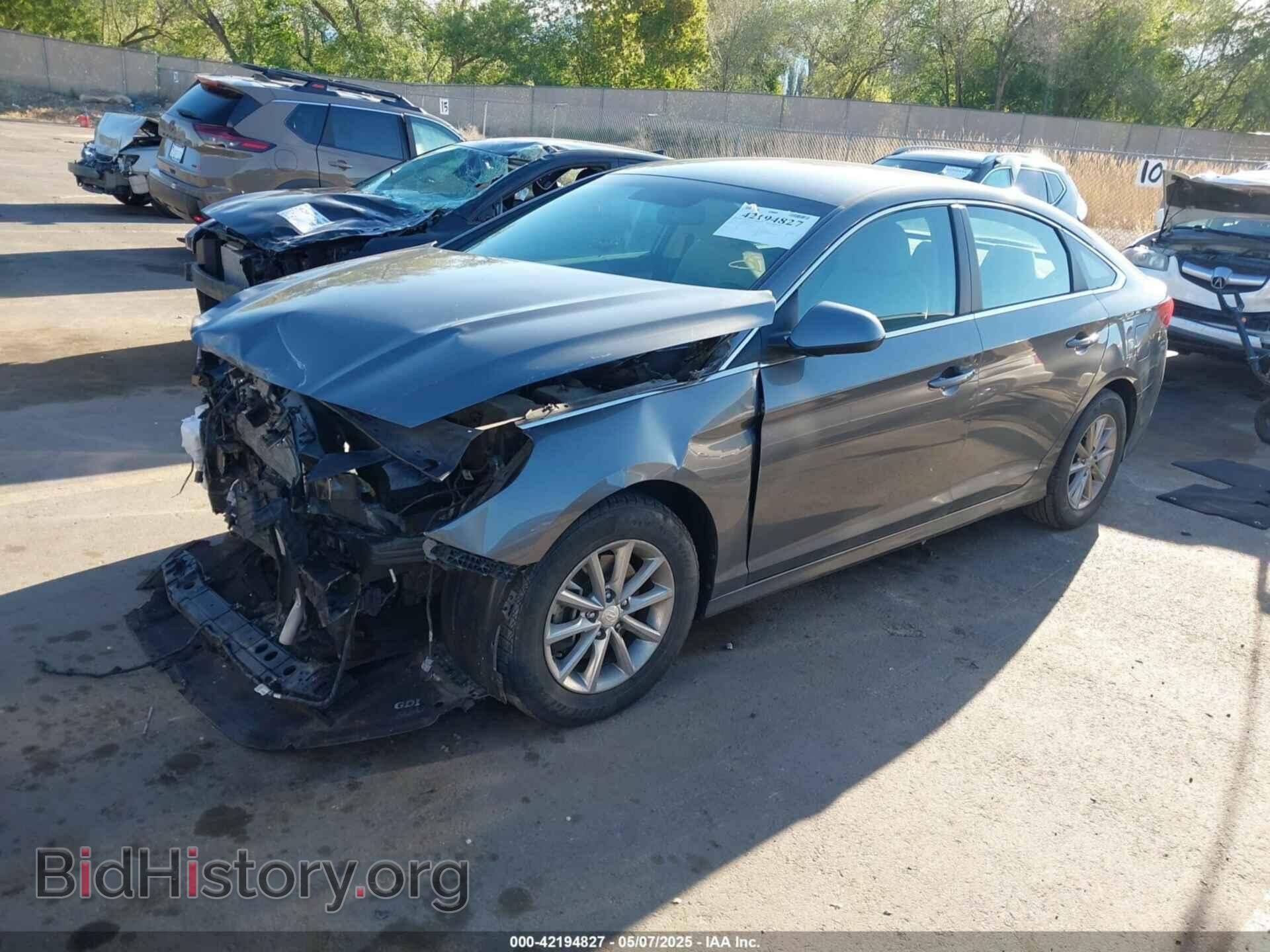 2019 HYUNDAI SONATA - VIN: 5NPE24AF8KH810752 - Фото 2