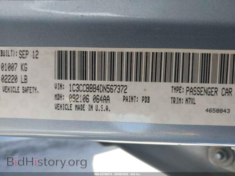 2013 Chrysler 200 (VIN 1C3CCBBB4DN567372) — photo 9 of 11