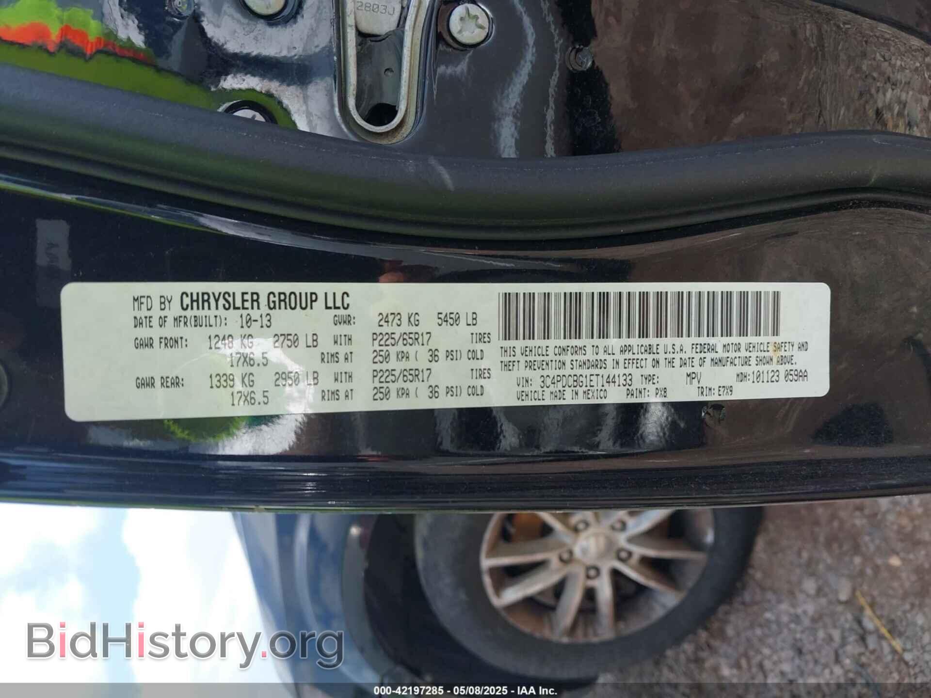 2014 DODGE JOURNEY - VIN: 3C4PDCBG1ET144133 - Фото 9