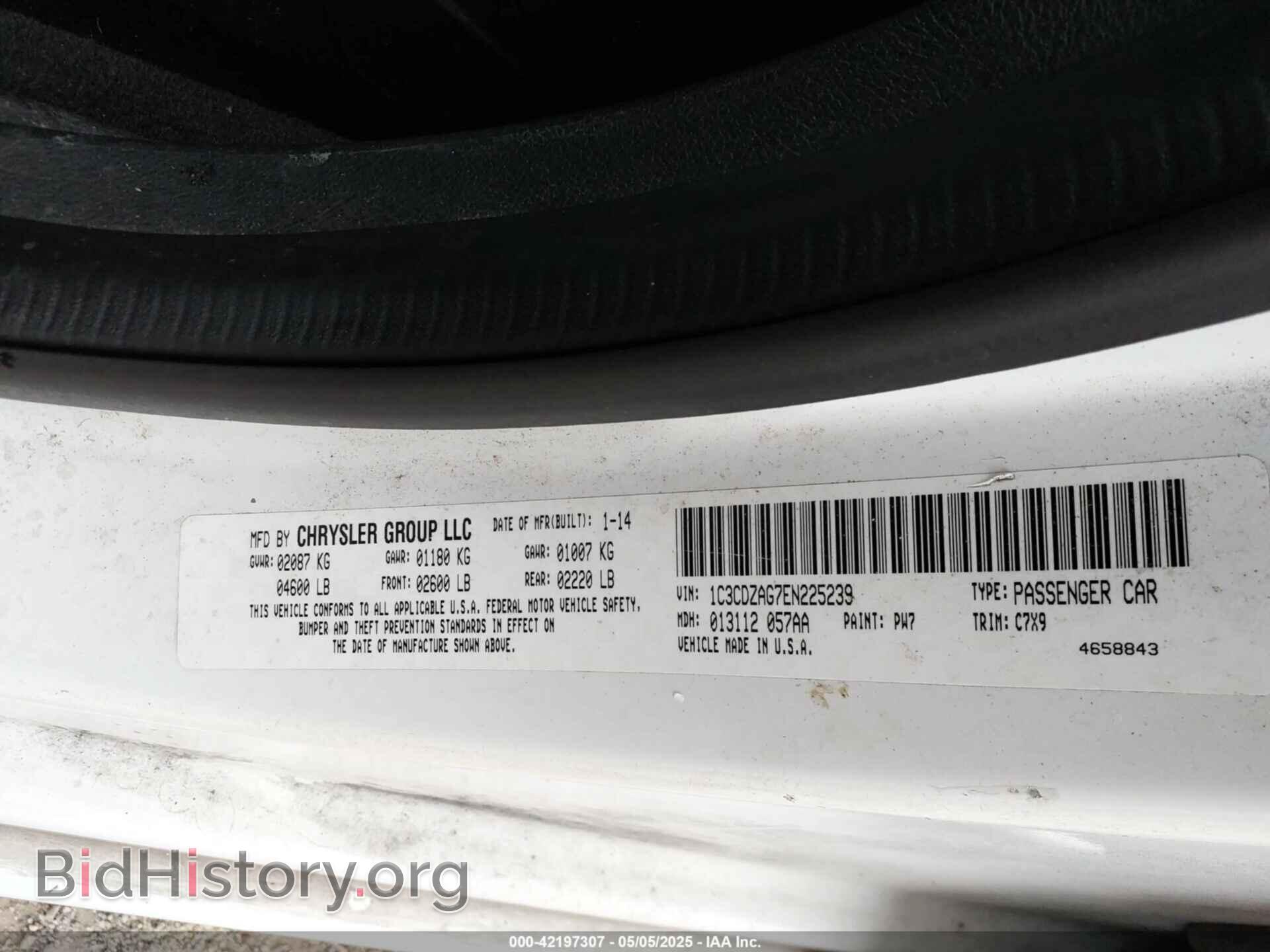 2014 DODGE AVENGER - VIN: 1C3CDZAG7EN225239 - Photo 9