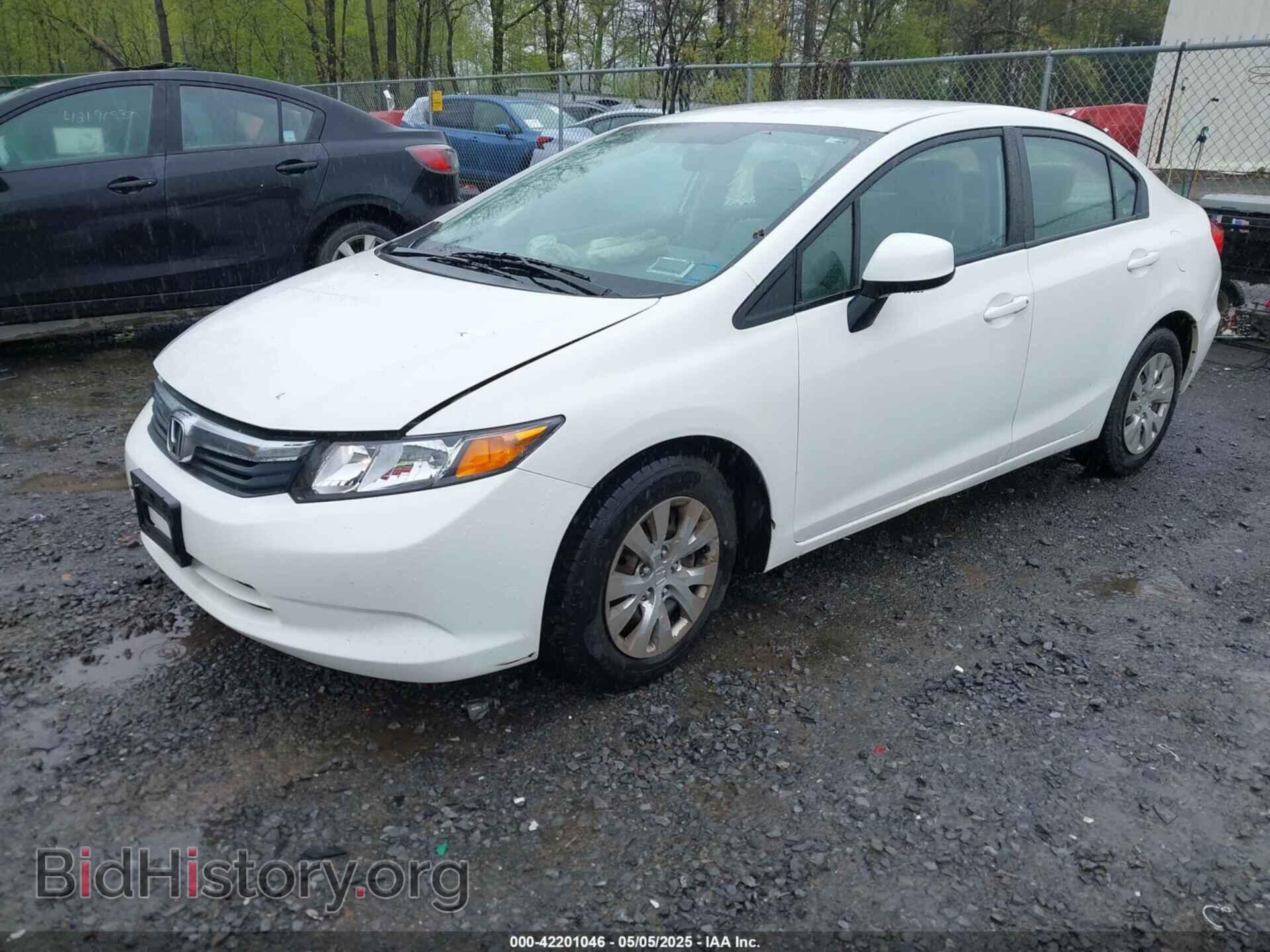 2012 HONDA CIVIC - VIN: 2HGFB2F54CH601562 - Фото 2