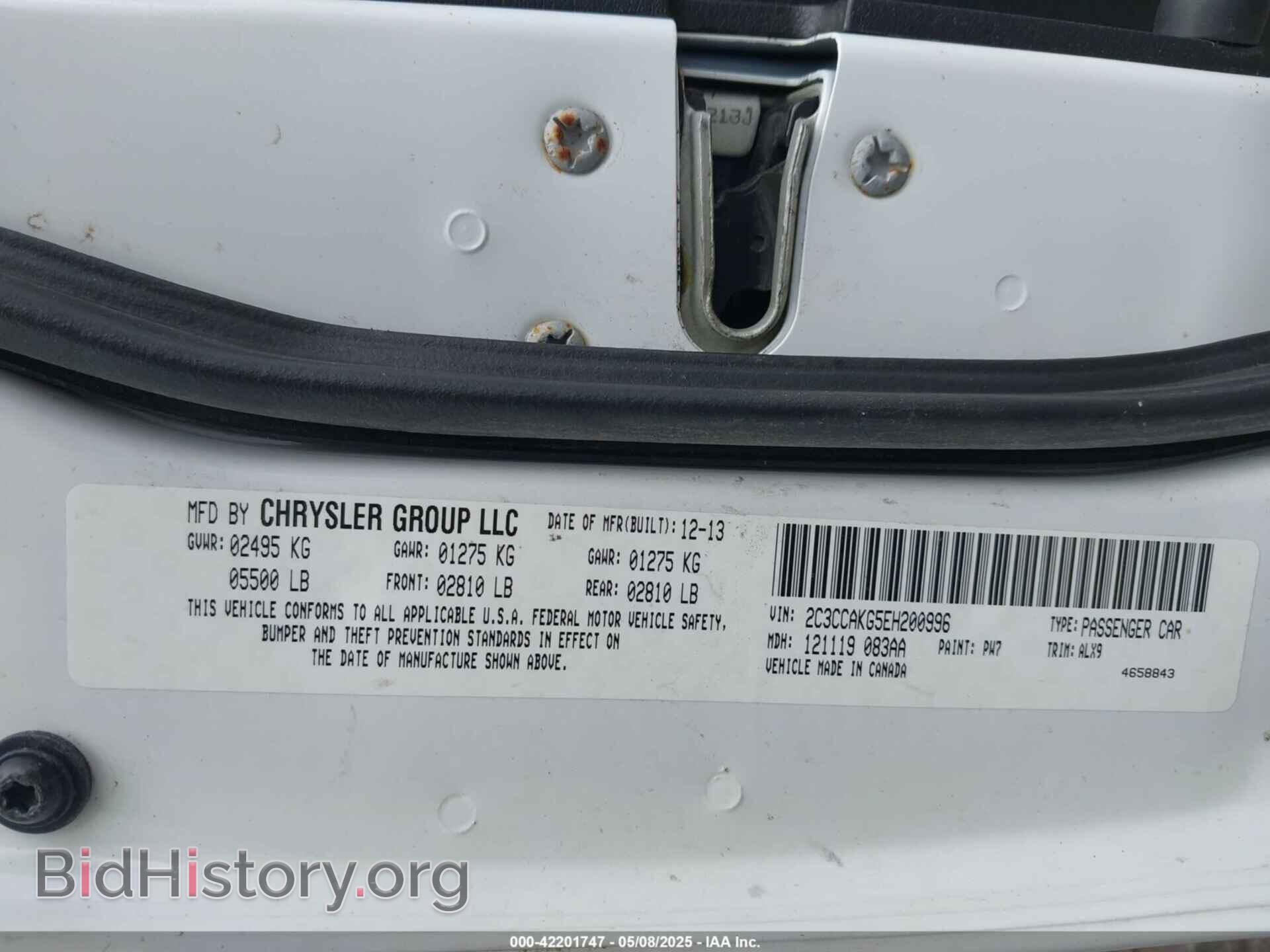 2014 CHRYSLER 300C - VIN: 2C3CCAKG5EH200996 - Фото 9