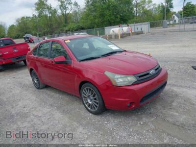 2011 Ford FOCUS SES, красный — VIN 1FAHP3GN3BW151647, IAAI