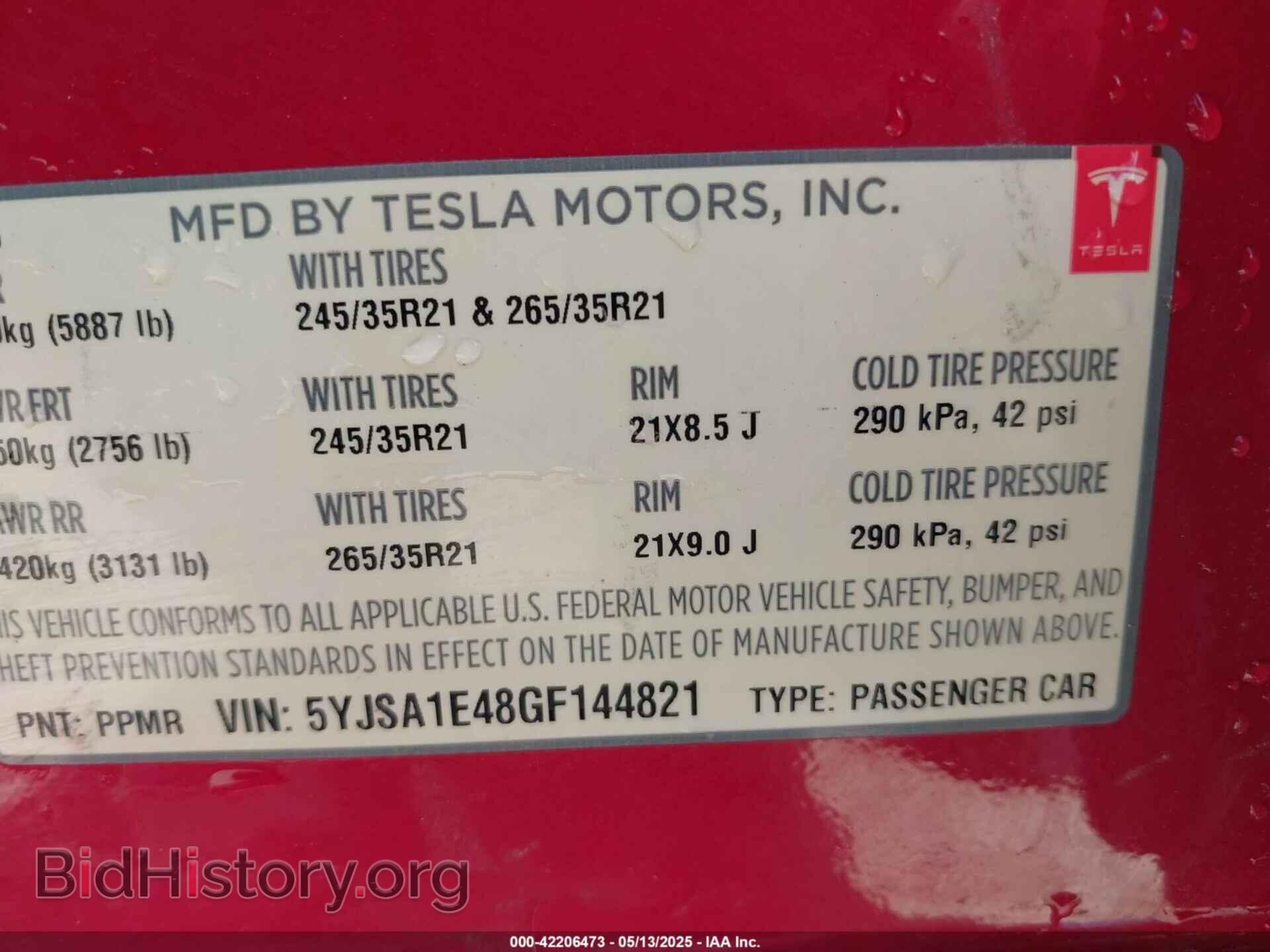 2016 TESLA MODEL S - VIN: 5YJSA1E48GF144821 - Photo 9