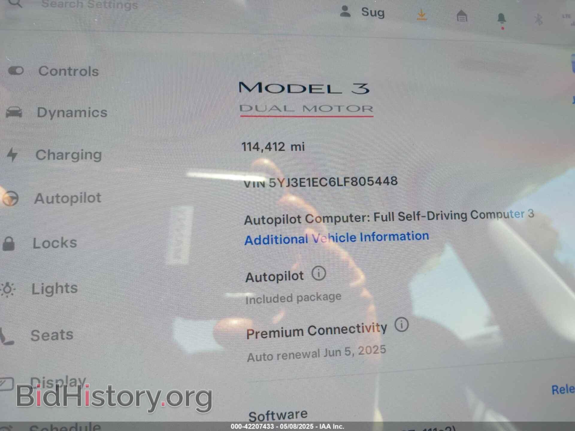 2020 TESLA MODEL 3 - VIN: 5YJ3E1EC6LF805448 - Фото 16