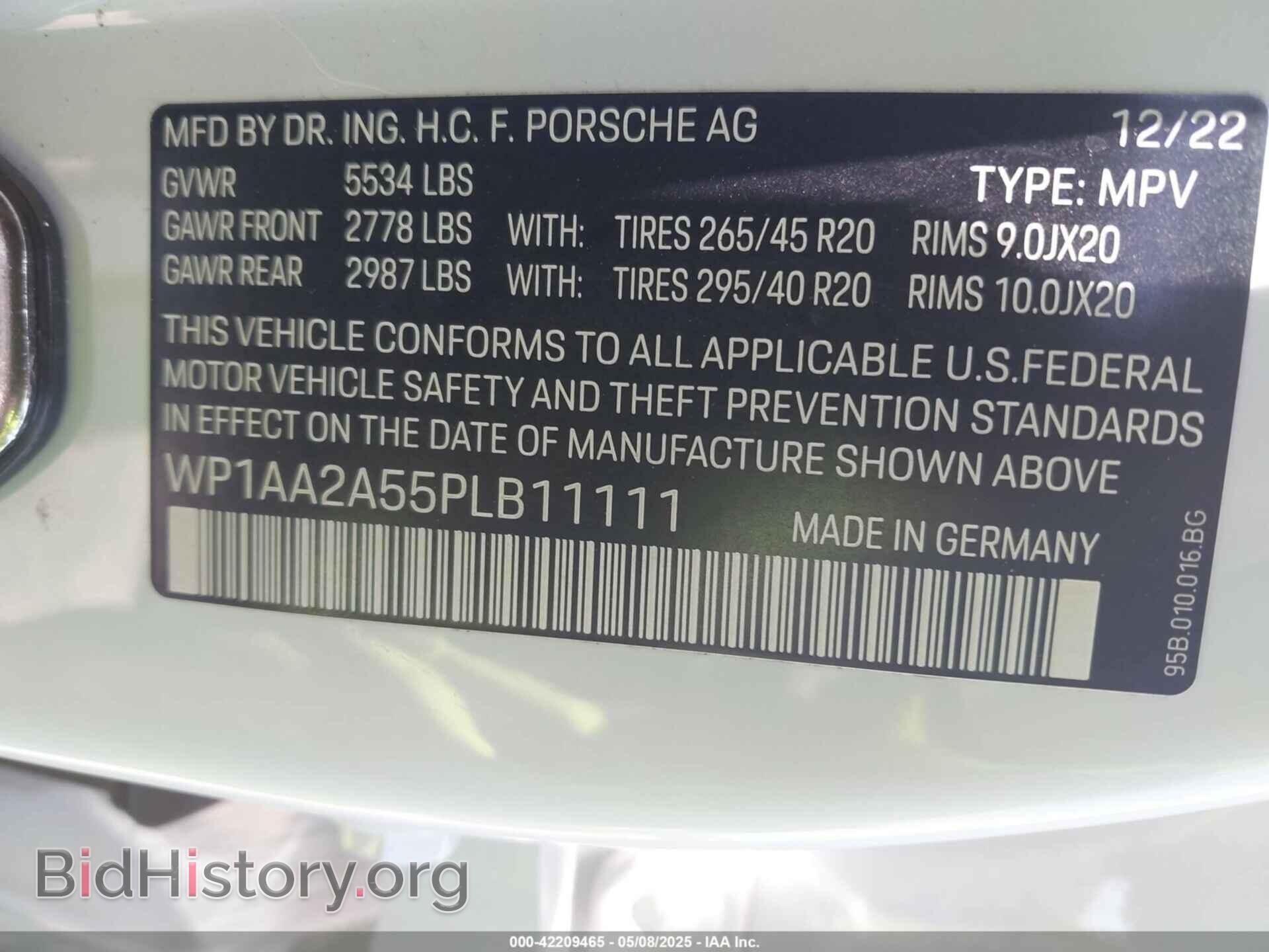 2023 PORSCHE MACAN - VIN: WP1AA2A55PLB11111 - Фото 9