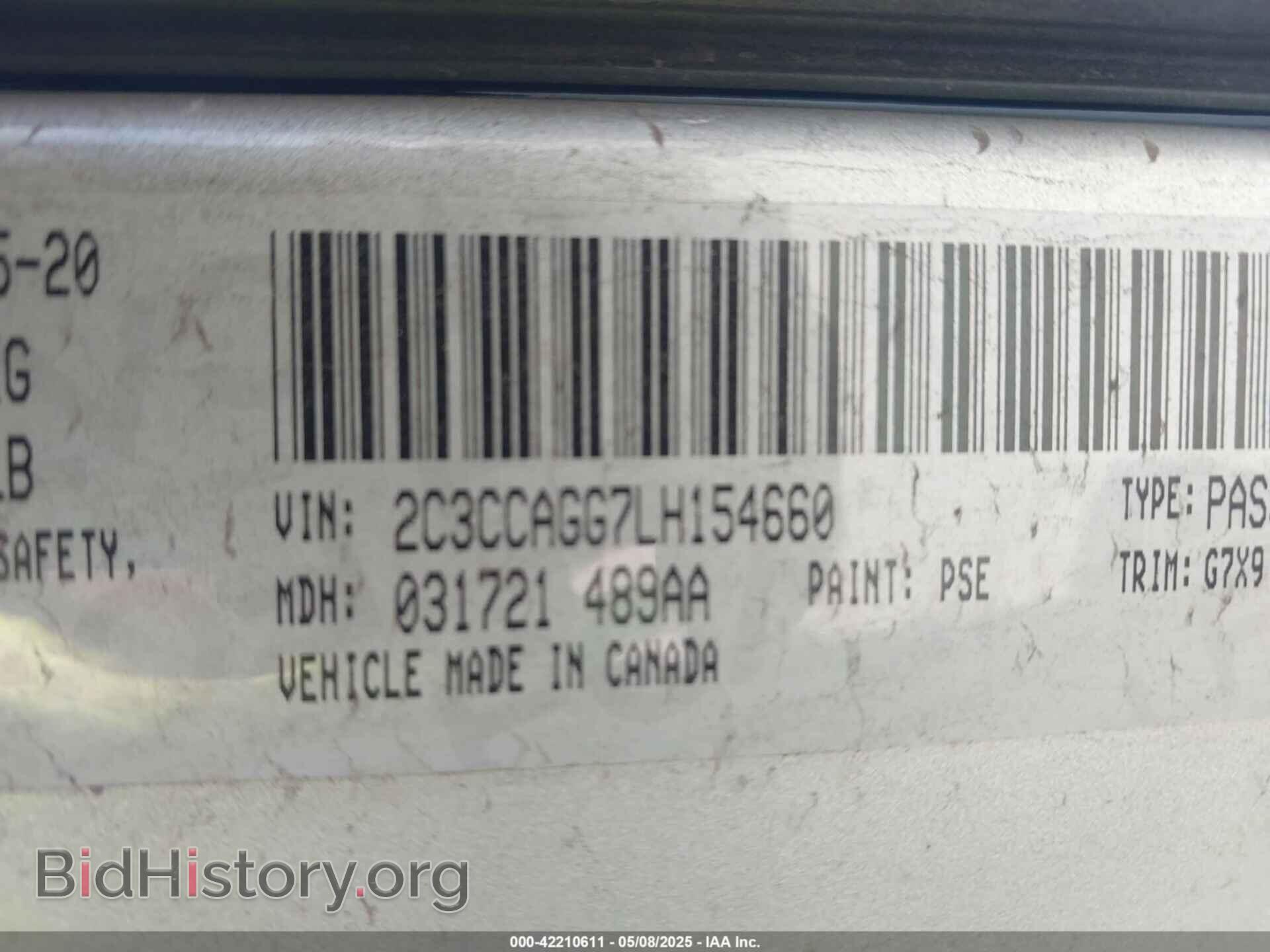 2020 CHRYSLER 300 - VIN: 2C3CCAGG7LH154660 - Фото 9