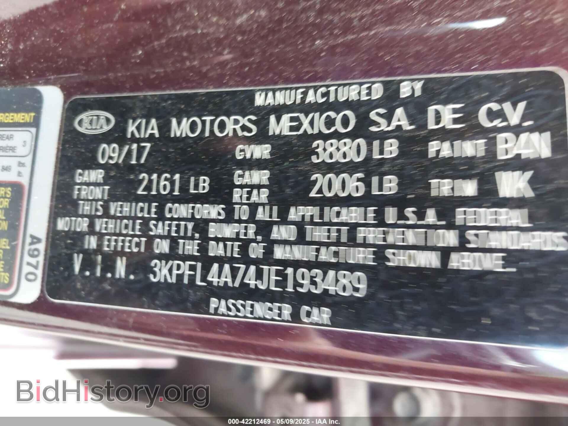 2018 KIA FORTE - VIN: 3KPFL4A74JE193489 - Фото 9
