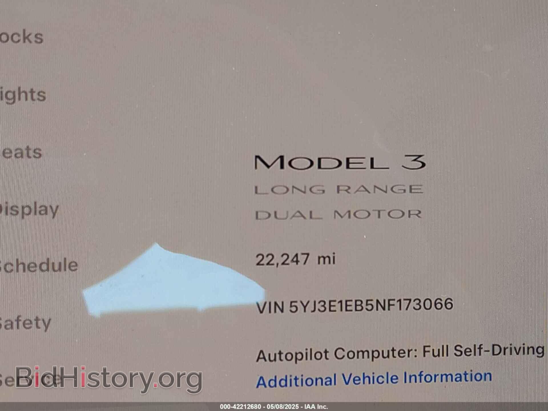 2022 TESLA MODEL 3 - VIN: 5YJ3E1EB5NF173066 - Фото 14
