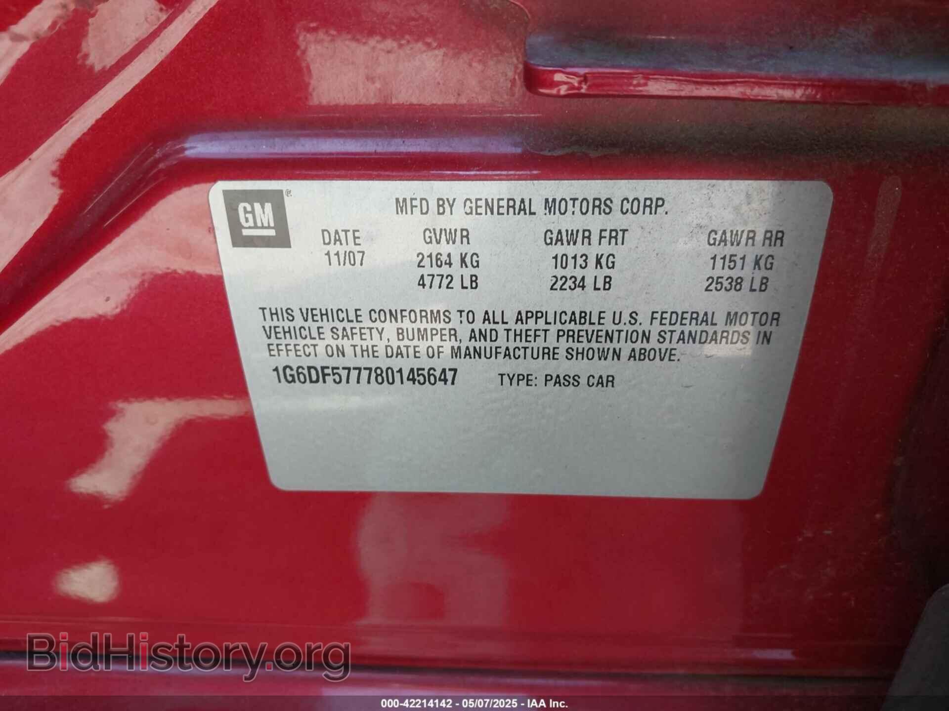 2008 CADILLAC CTS - VIN: 1G6DF577780145647 - Photo 9