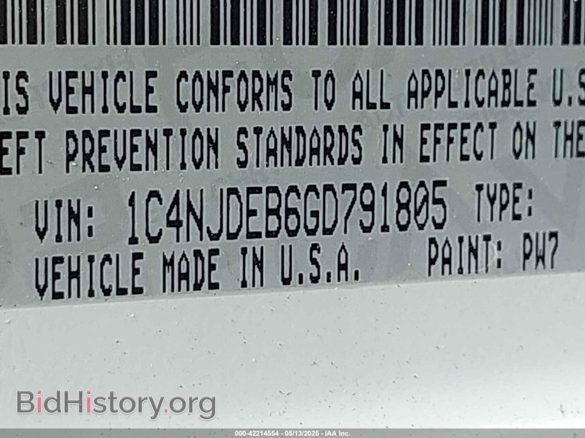 2016 JEEP COMPASS - VIN: 1C4NJDEB6GD791805 - Фото 9