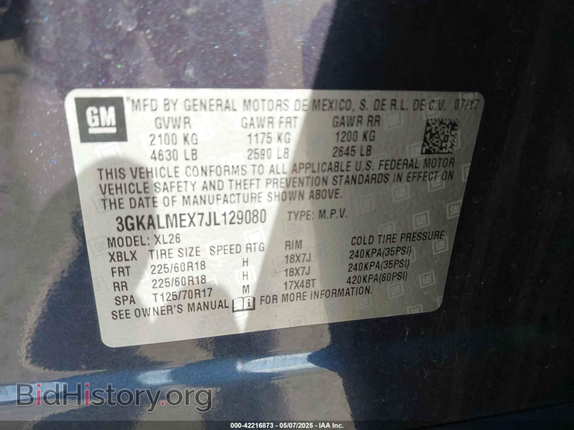 2018 GMC TERRAIN - VIN: 3GKALMEX7JL129080 - Фото 9