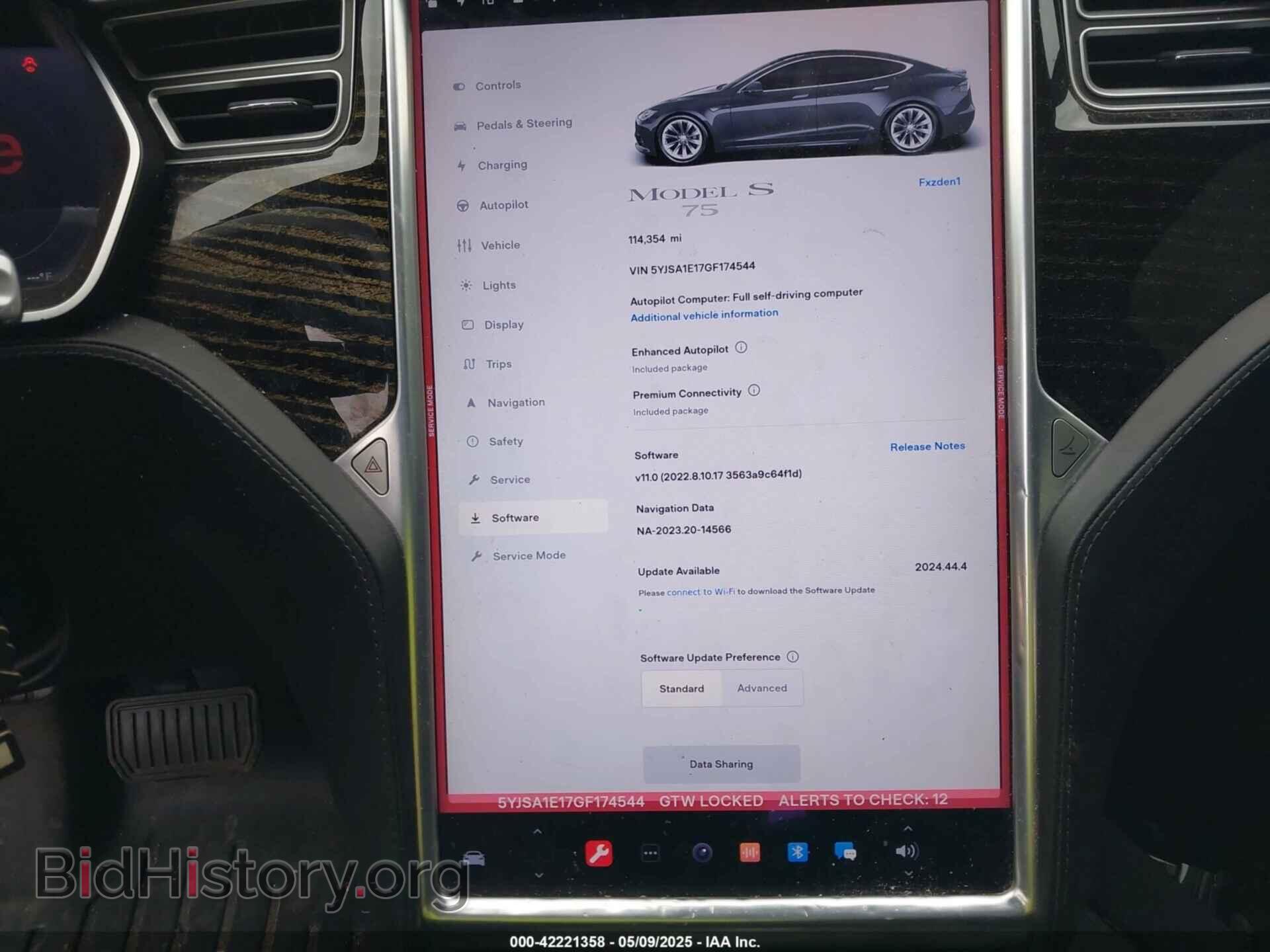 2016 TESLA MODEL S - VIN: 5YJSA1E17GF174544 - Фото 7