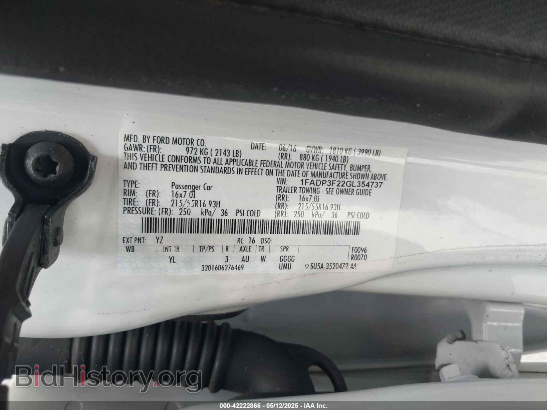2017 FORD FOCUS - VIN: 1FAVT3F22GL354737 - Photo 9
