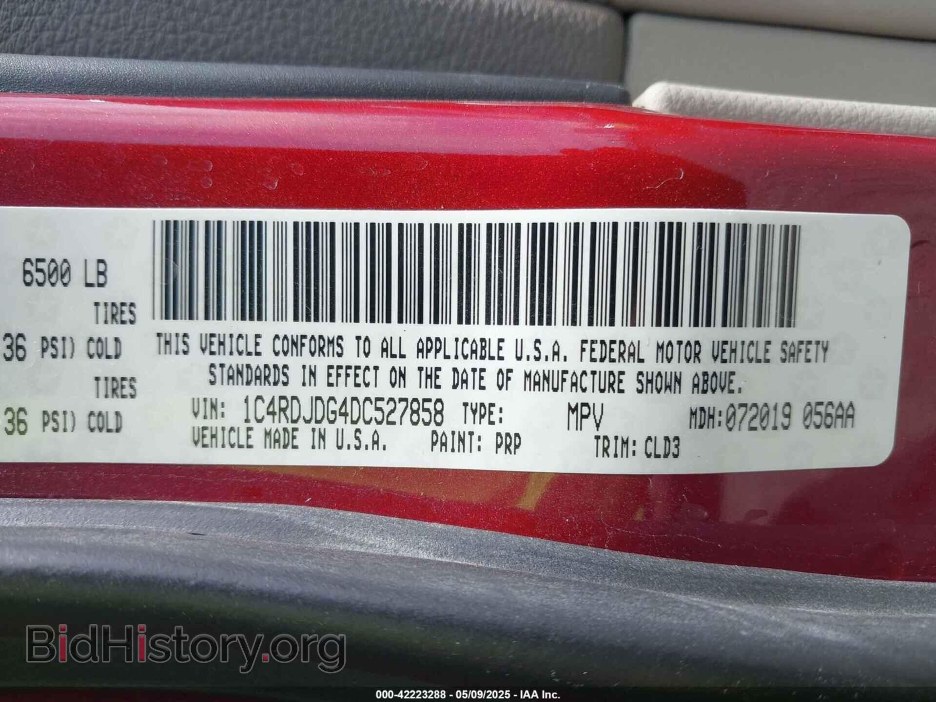 2013 DODGE DURANGO - VIN: 1C4RDJDG4DC527858 - Photo 9