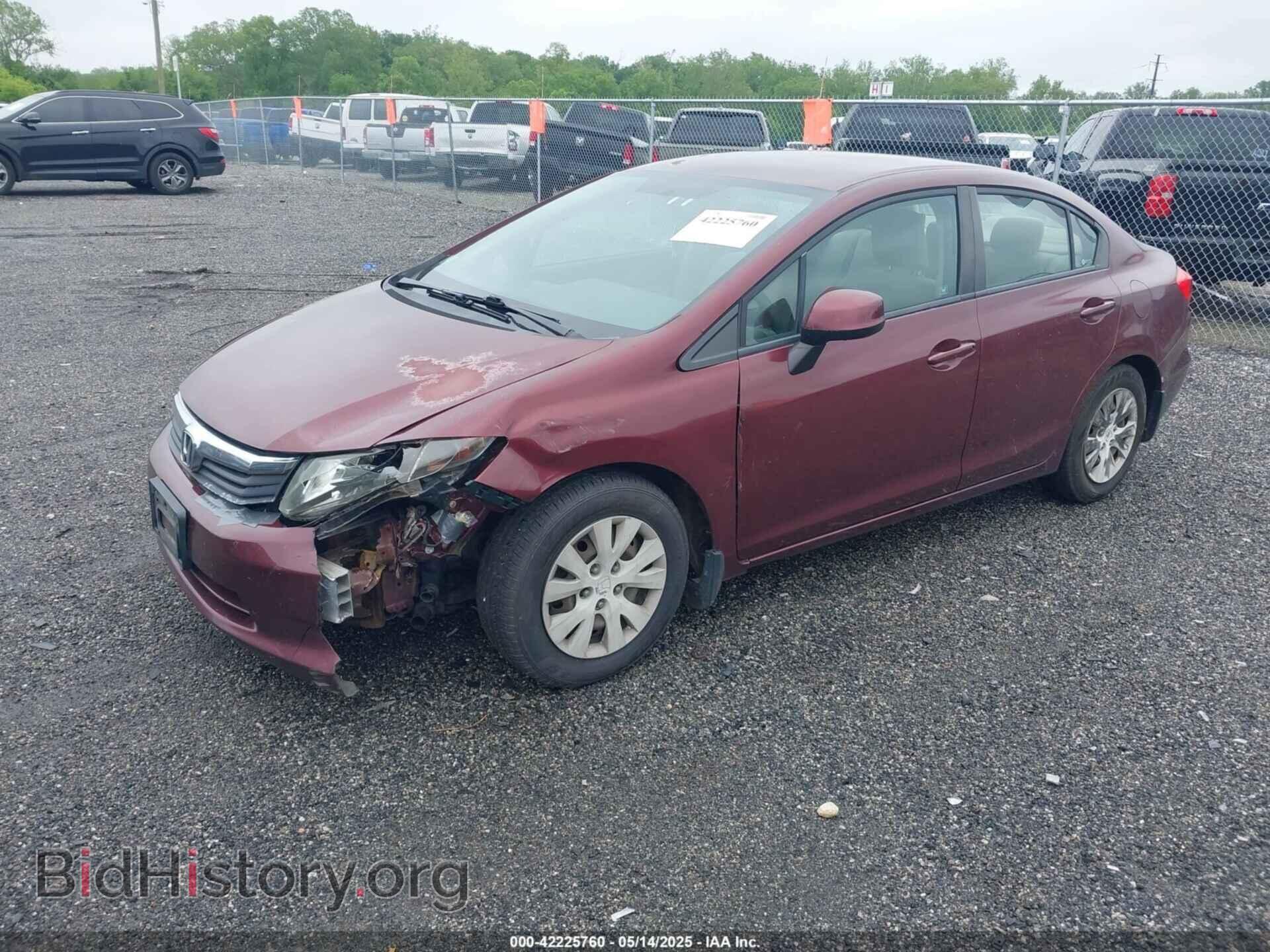 2012 HONDA CIVIC - VIN: 2HGFB2F55CH600274 - Фото 2