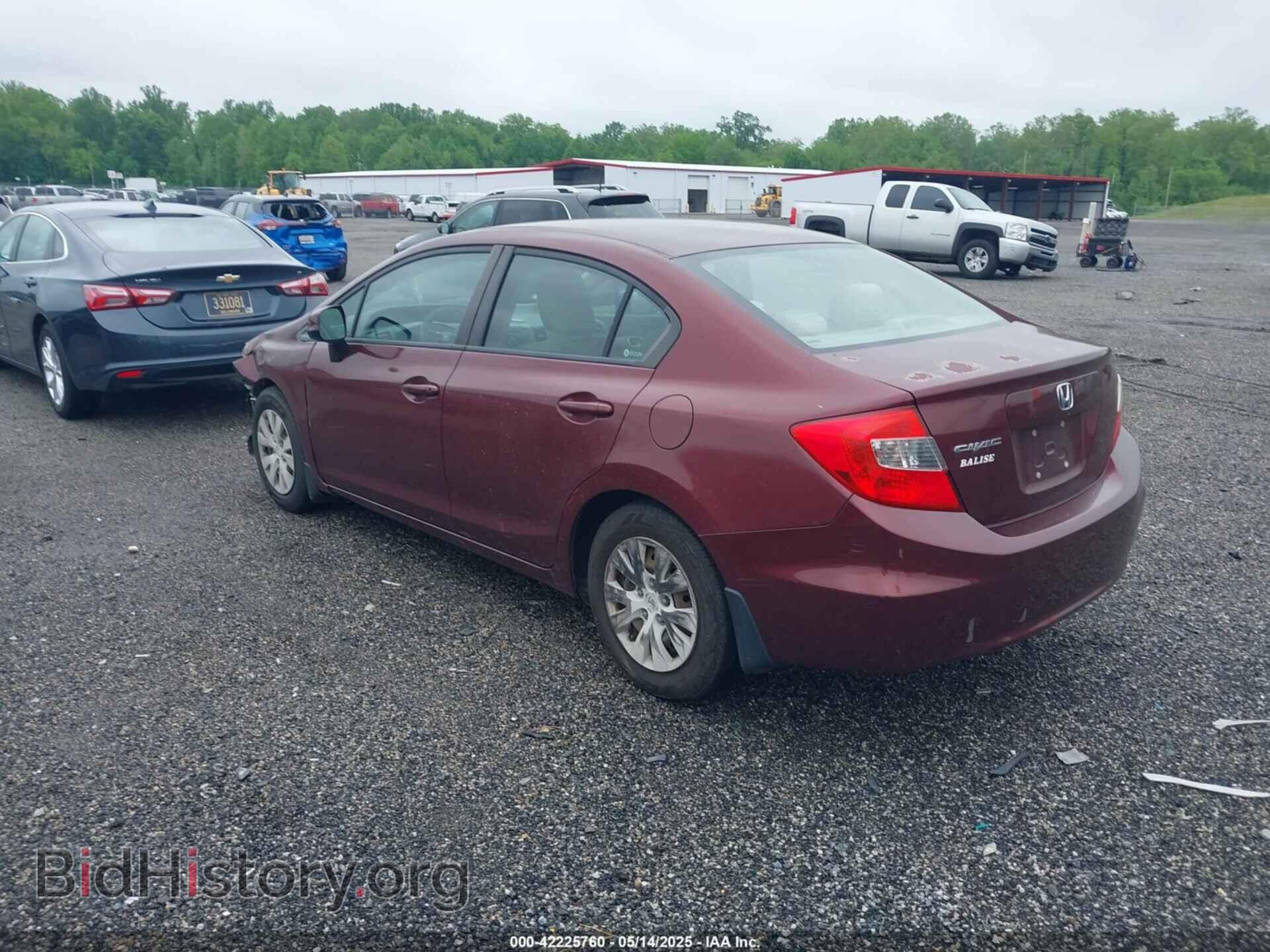 2012 HONDA CIVIC - VIN: 2HGFB2F55CH600274 - Фото 3