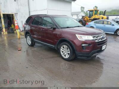 2018 Ford EXPLORER XLT, темно-бордовый — VIN 1FM5K8DHXJGB02893, IAAI