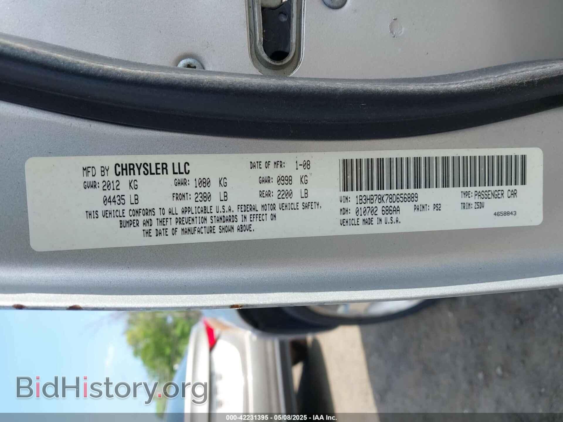 2008 DODGE CALIBER - VIN: 1B3HB78K78D656889 - Photo 9