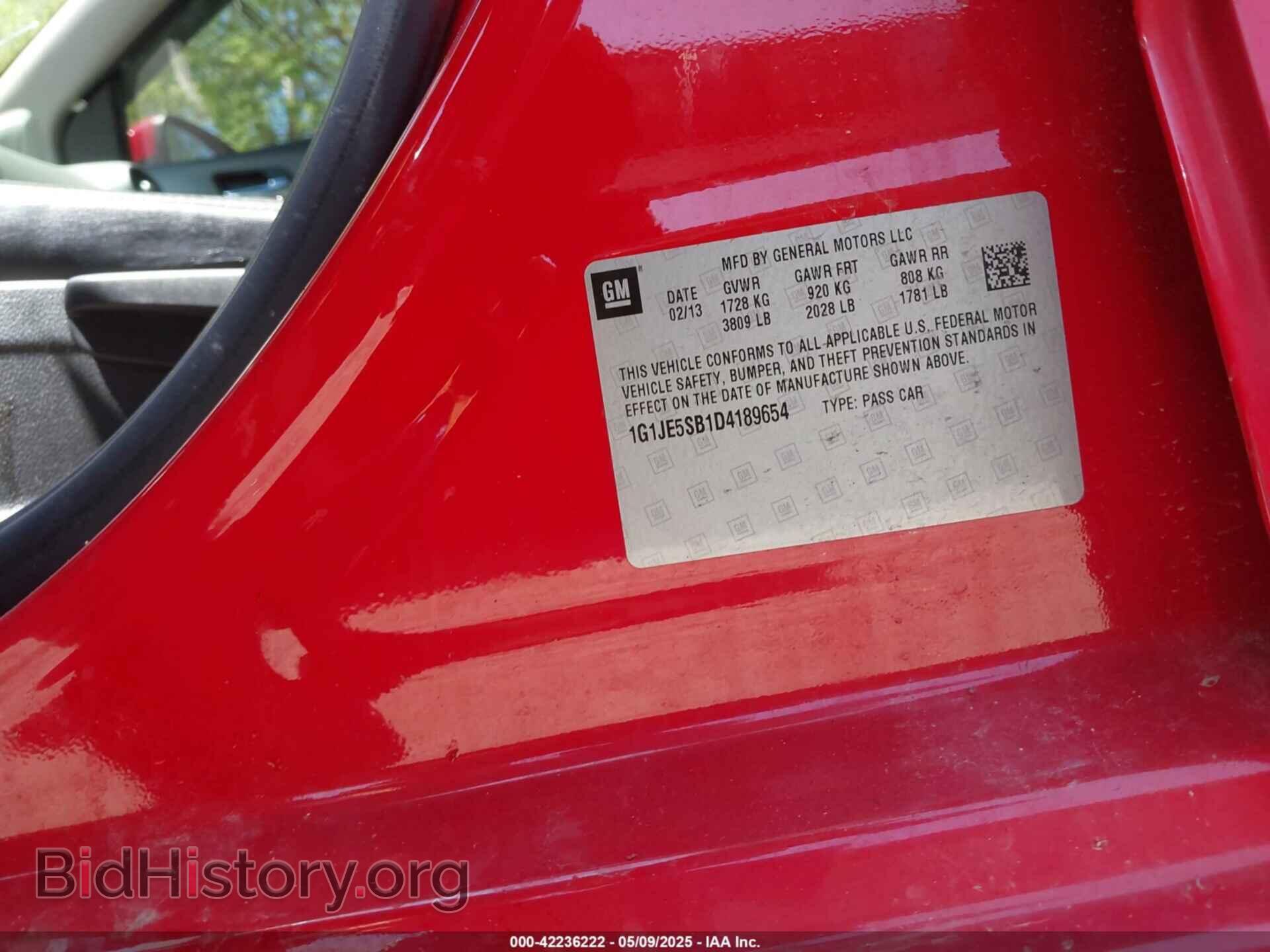 2013 CHEVROLET SONIC - VIN: 1G1JE5SB1D4189654 - Фото 9