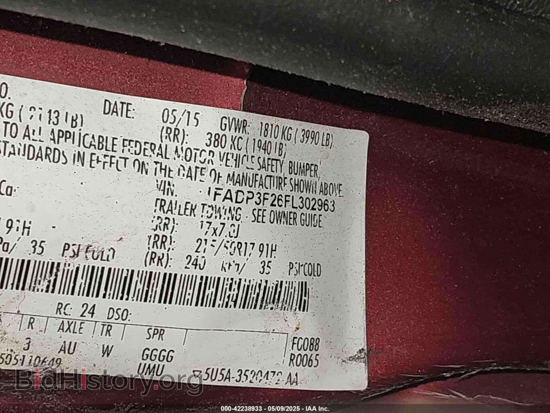 2015 FORD FOCUS - VIN: 1FADP3F26FL302963 - Фото 9