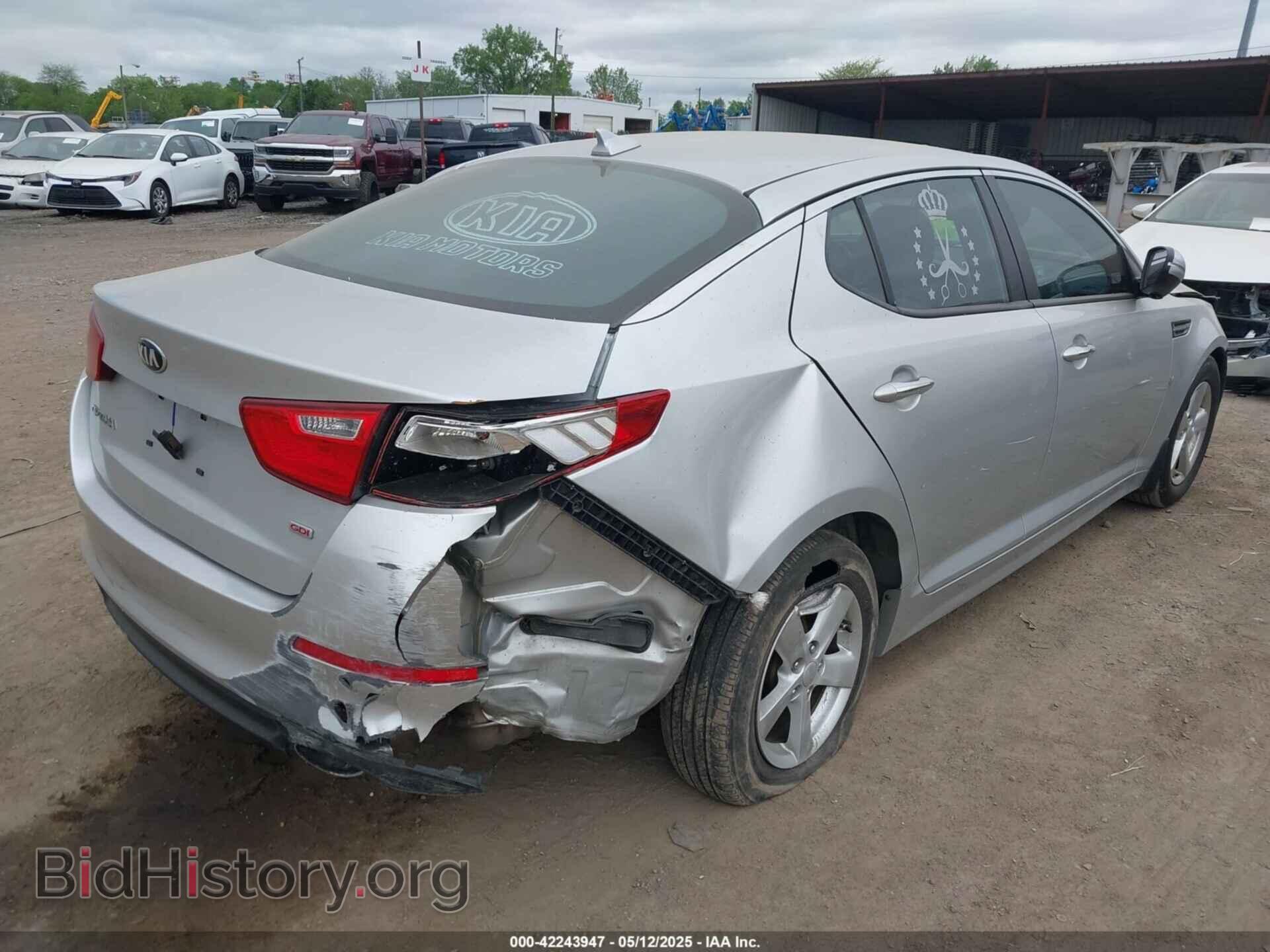 2014 KIA OPTIMA - VIN: KNAGM4A79E5493996 - Photo 4