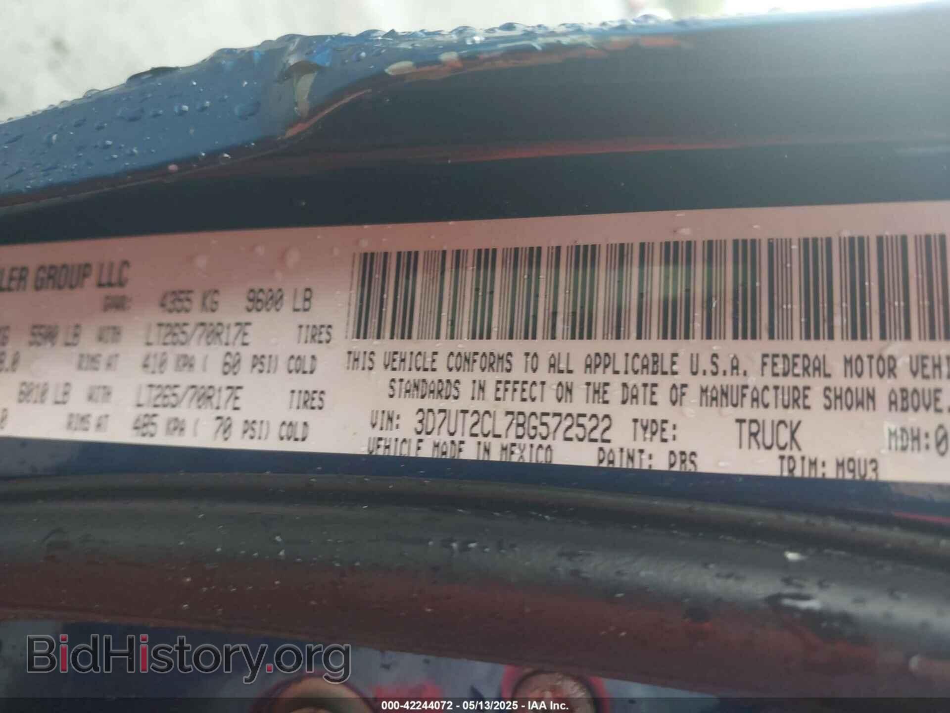 2011 RAM RAM 2500 - VIN: 3D7UT2CL7BG572522 - Photo 9