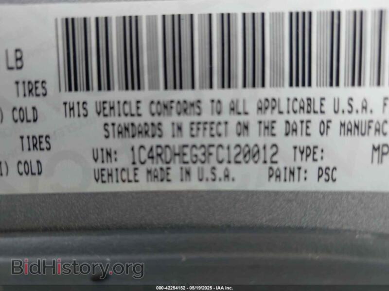 2015 Dodge DURANGO (VIN 1C4RDHEG3FC120012) — photo 9 of 19