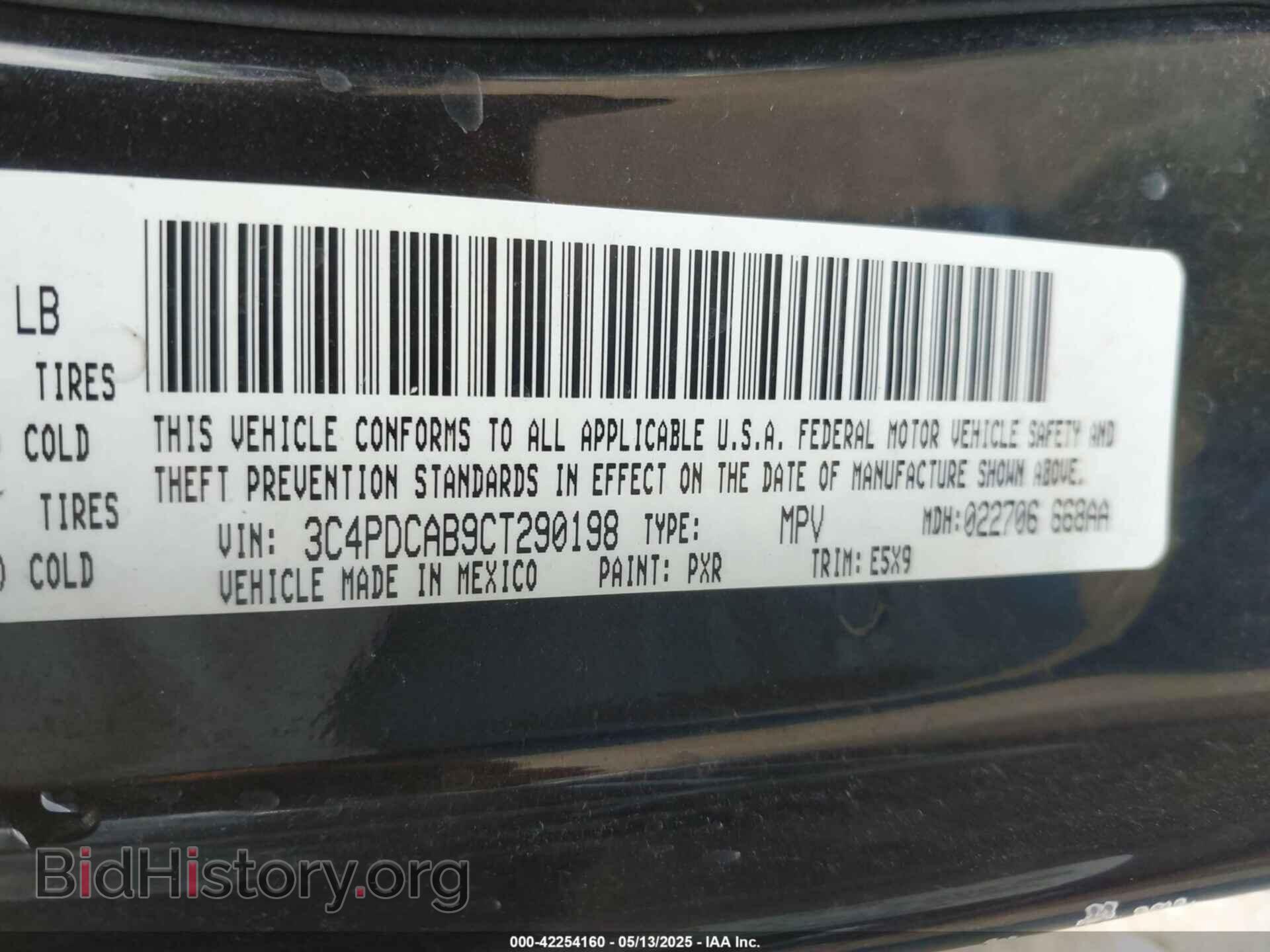 2012 DODGE JOURNEY - VIN: 3C4PDCAB9CT290198 - Фото 9