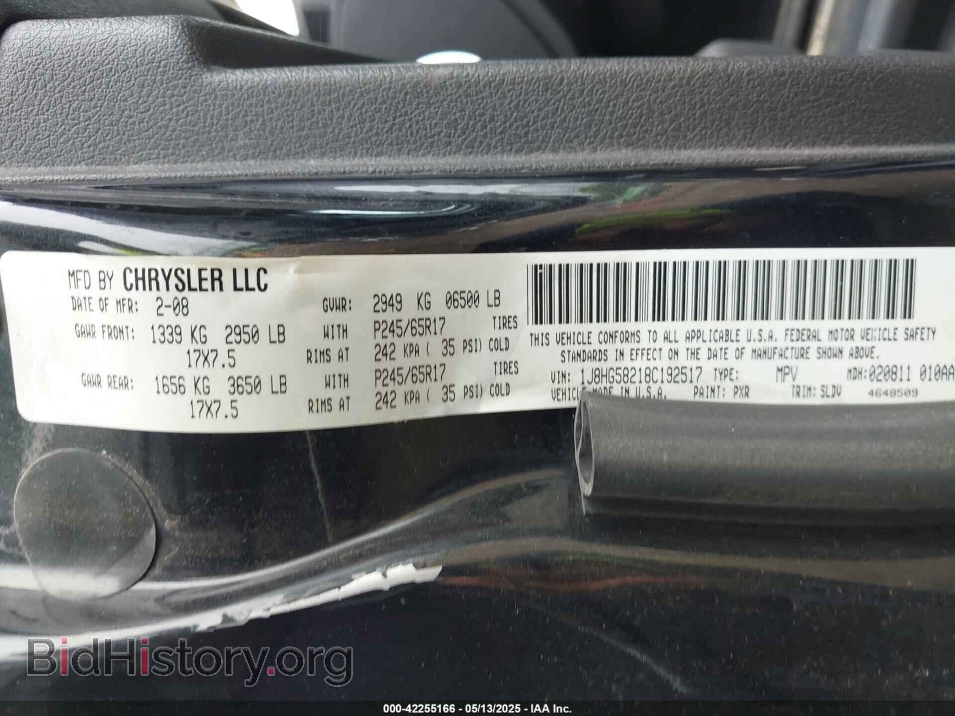 2008 JEEP COMMANDER - VIN: 1J8HG58218C192517 - Photo 9