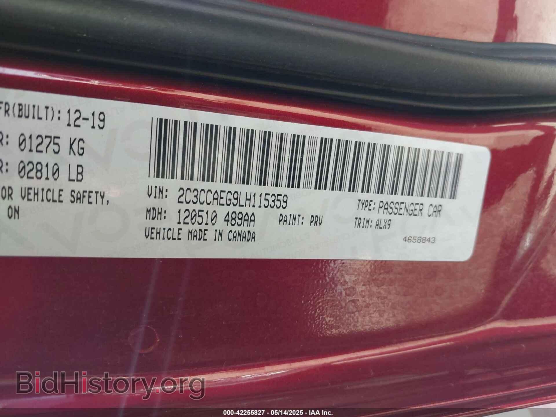 2020 CHRYSLER 300 - VIN: 2C3CCAEG9LH115359 - Фото 9