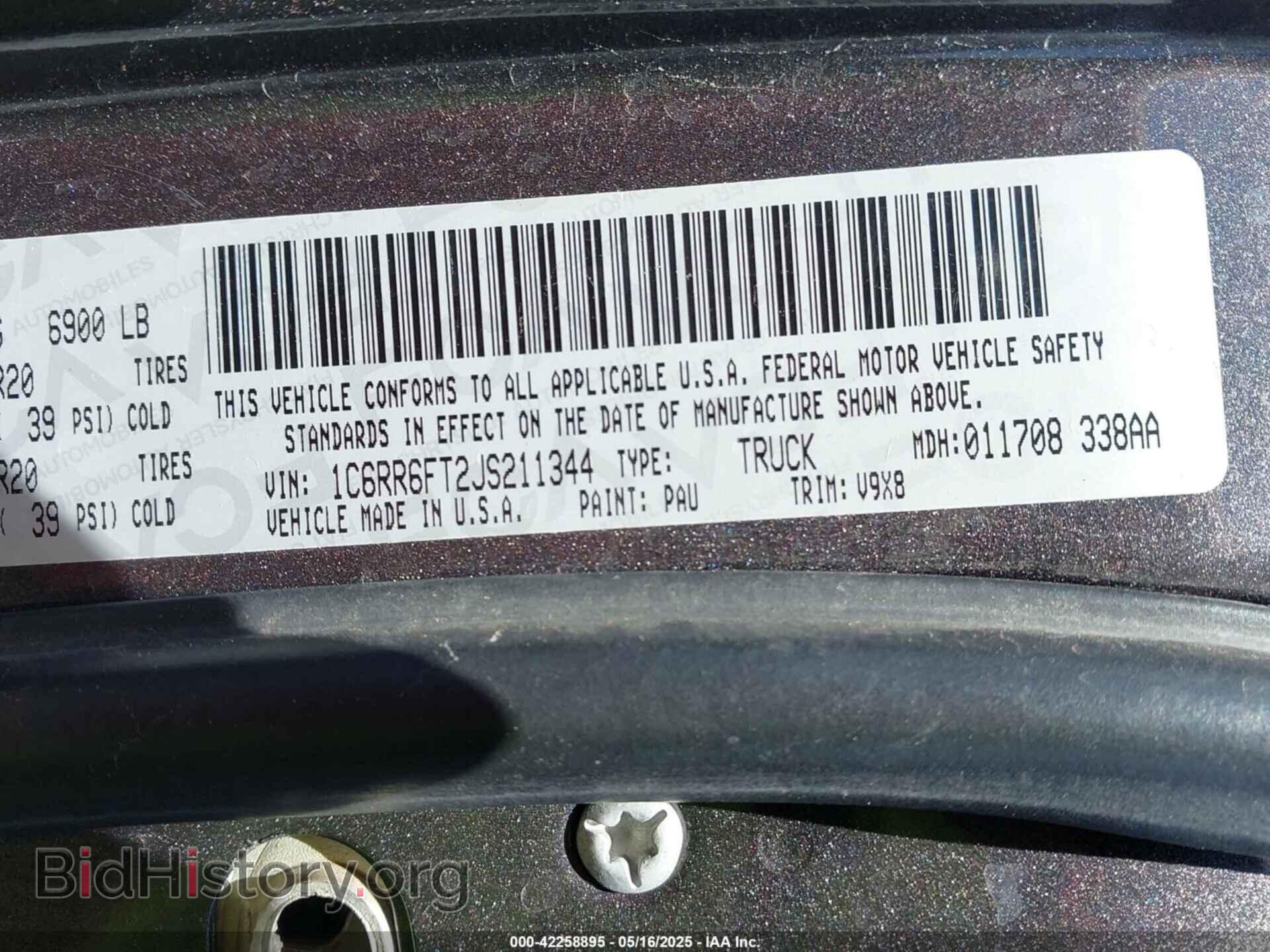 2018 RAM 1500 - VIN: 1C6RR6FT2JS211344 - Фото 9