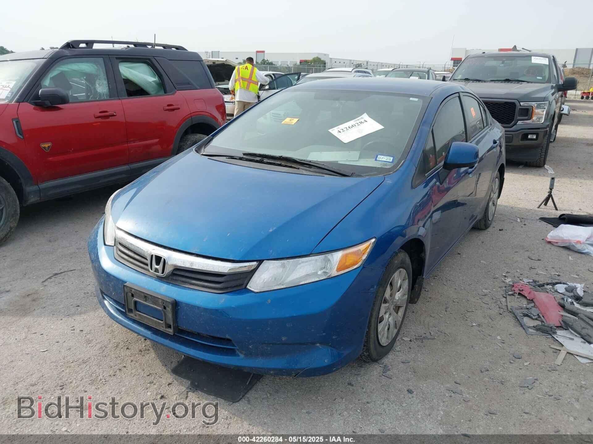 2012 HONDA CIVIC - VIN: 2HGFB2F55CH551352 - Фото 2