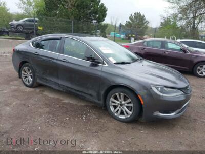 2016 Chrysler 200 Limited, gray — VIN 1C3CCCAB7GN133443, IAAI