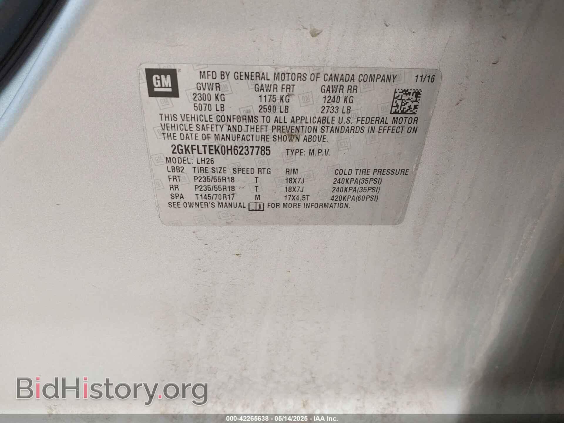 2017 GMC TERRAIN - VIN: 2GKFLTEK0H6237785 - Photo 9