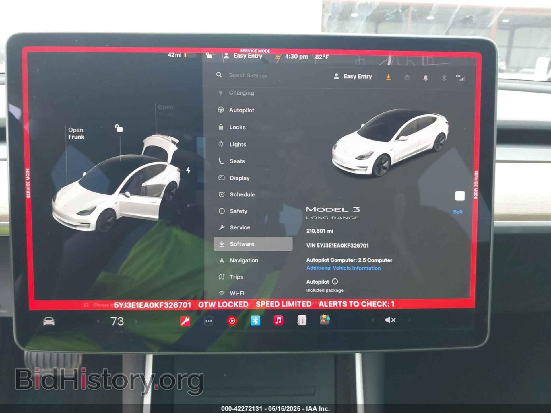 2019 TESLA MODEL 3 - VIN: 5YJ3E1EA0KF326701 - Фото 7