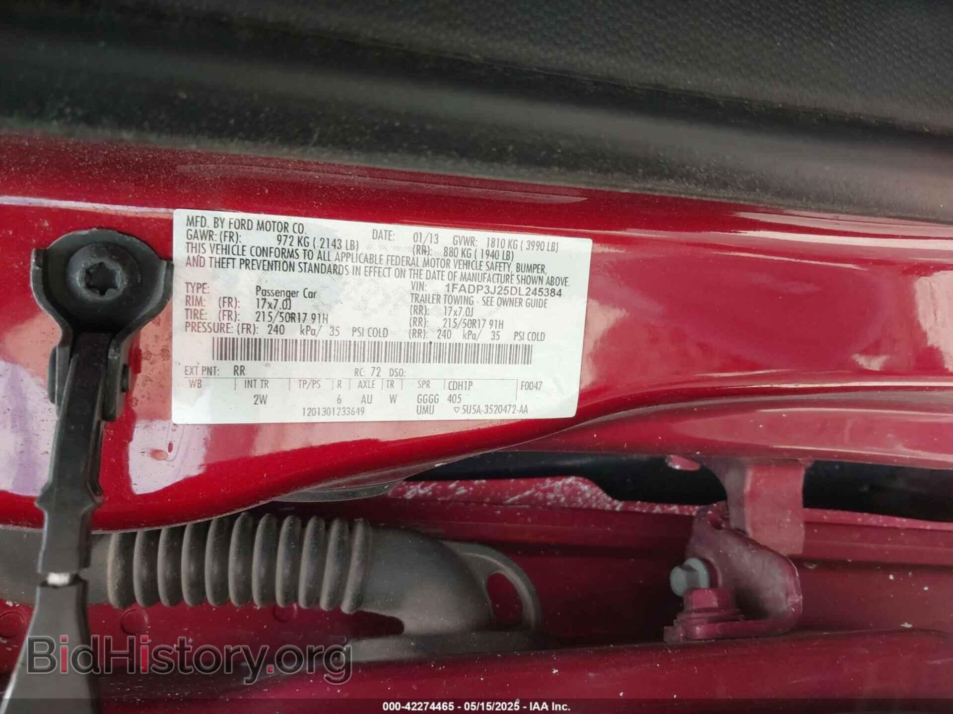 2013 FORD FOCUS - VIN: 1FADP3J25DL245384 - Photo 9