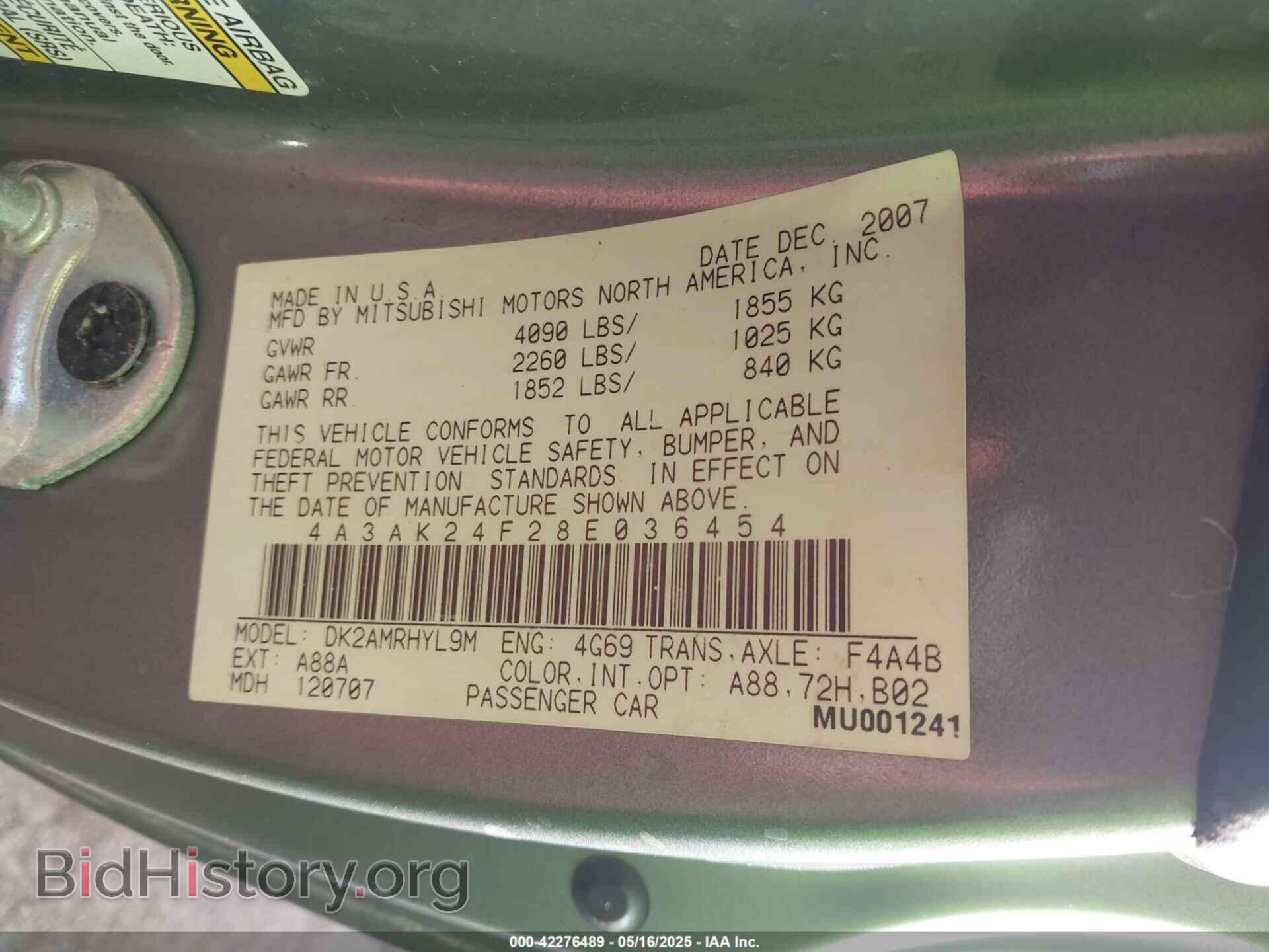 2008 MITSUBISHI ECLIPSE - VIN: 4A3AK24F28E036454 - Photo 9