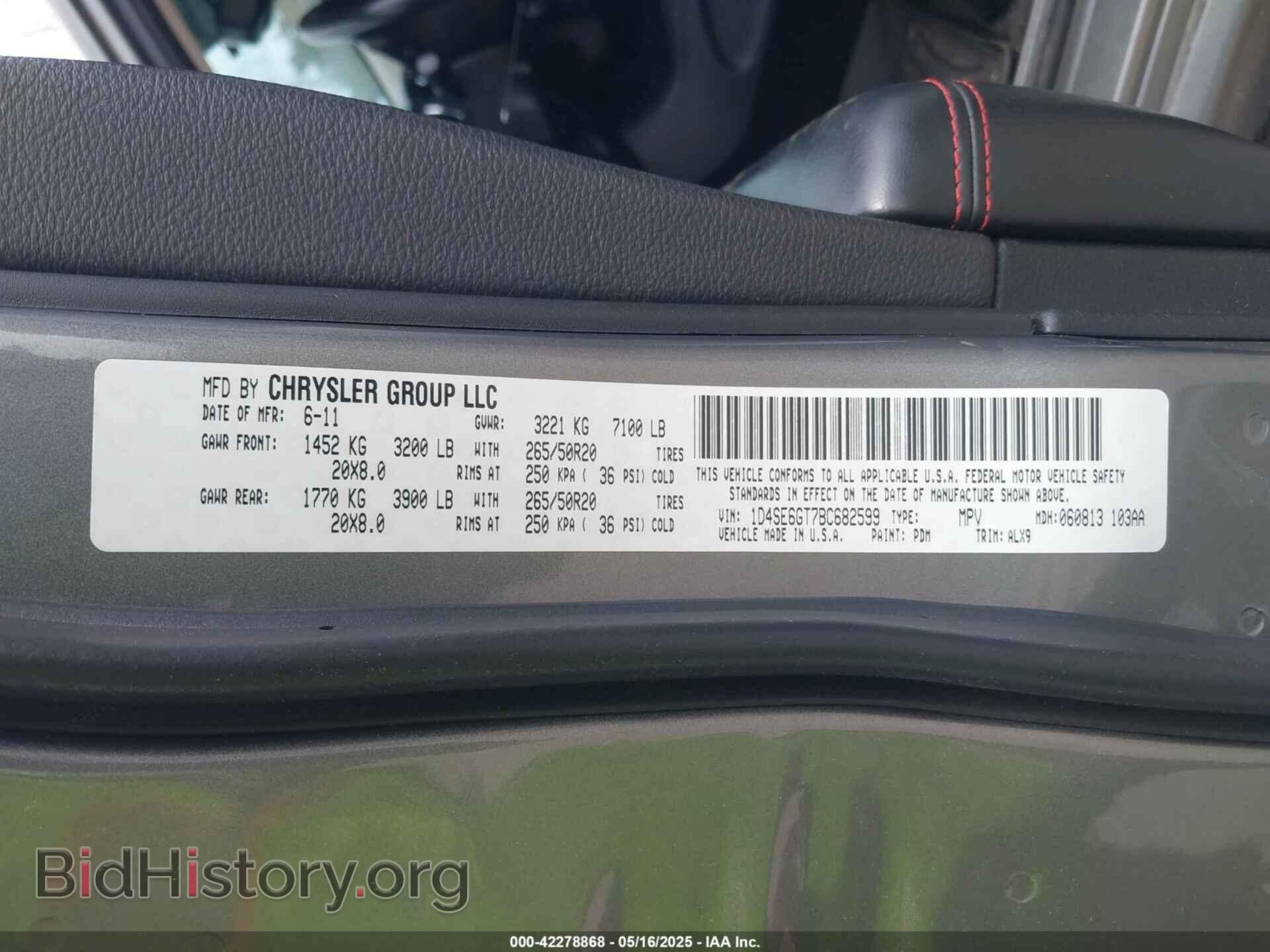 2011 DODGE DURANGO - VIN: 1D4SE6GT7BC682599 - Photo 9