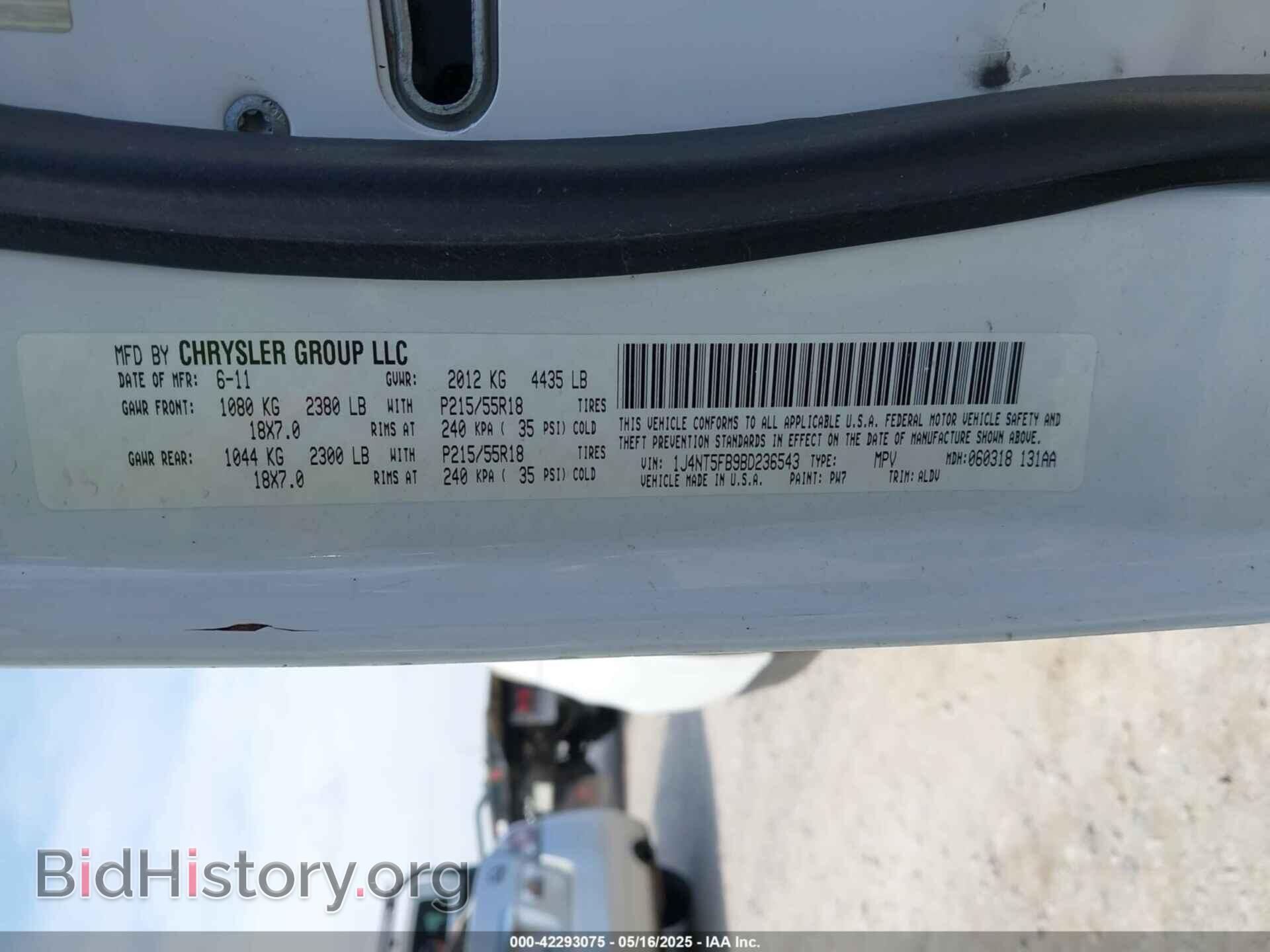 2011 JEEP COMPASS - VIN: 1J4NT5FB9BD236543 - Photo 9