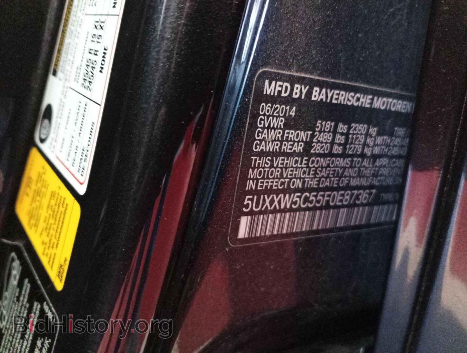 2015 BMW X4 - VIN: 5UXXW5C55F0E87367 - Фото 10