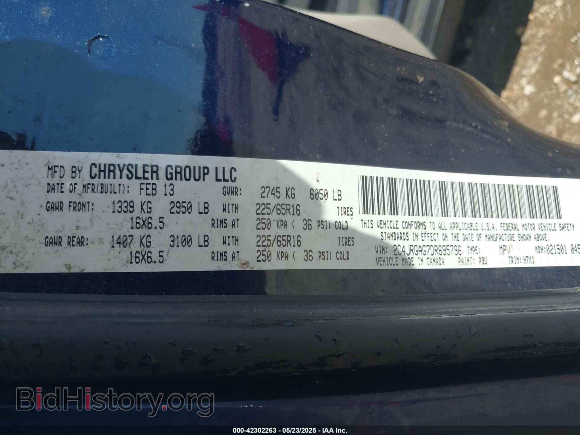 2013 RAM CARGO - VIN: 2C4JRGAG7DR695796 - Photo 9
