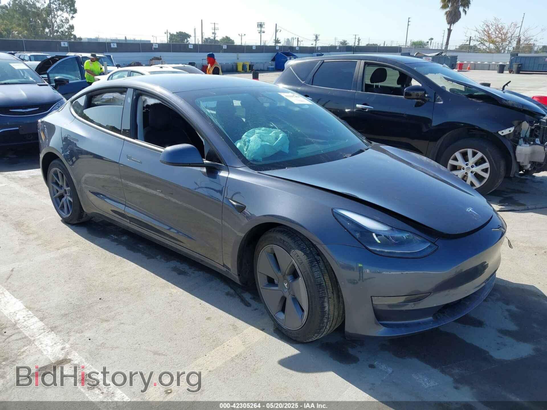 Photo 5YJ3E1EA9NF212412 - TESLA MODEL 3 2022