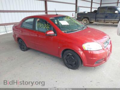 2009 Chevrolet AVEO LT, red — VIN KL1TD56E09B657035, IAAI