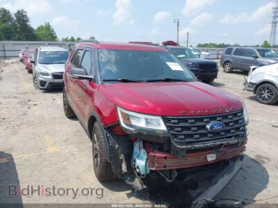 2017 Ford EXPLORER XLT, красный — VIN 1FM5K7D84HGE18438, IAAI