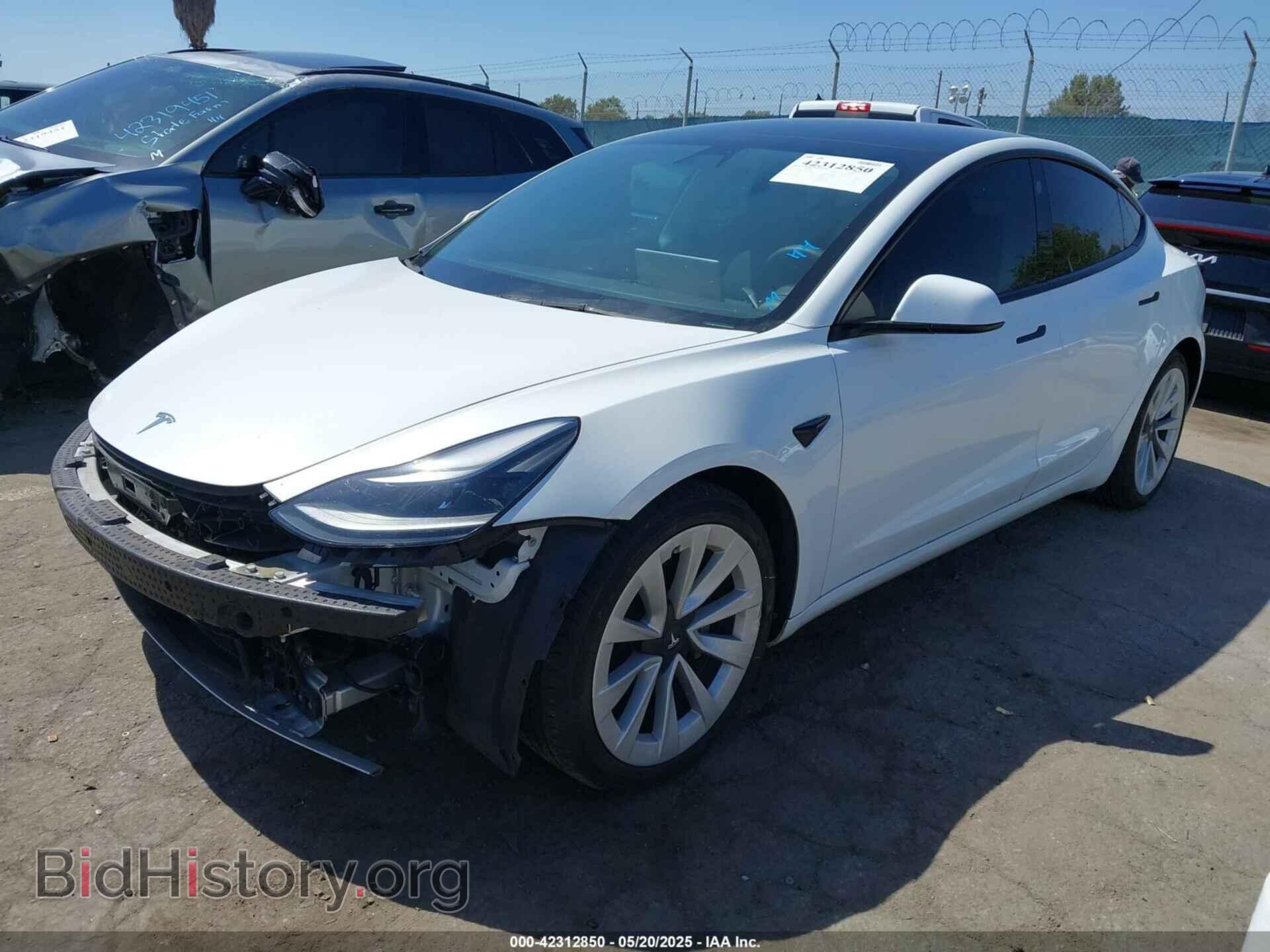 2022 TESLA MODEL 3 - VIN: 5YJ3E1EA6NF144568 - Фото 2